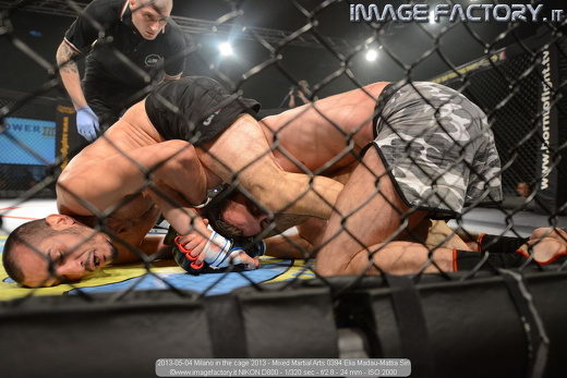 2013-05-04 Milano in the cage 2013 - Mixed Martial Arts 0394 Elia Madau-Mattia Siri